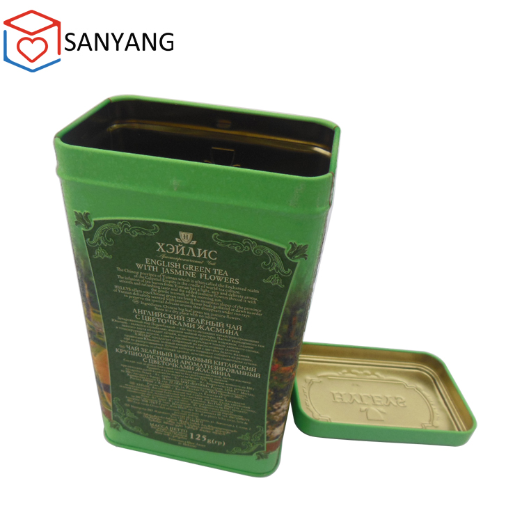 Tinplate Canister Package Metal Box for Tea Food Grade Tin Storage Moving Box